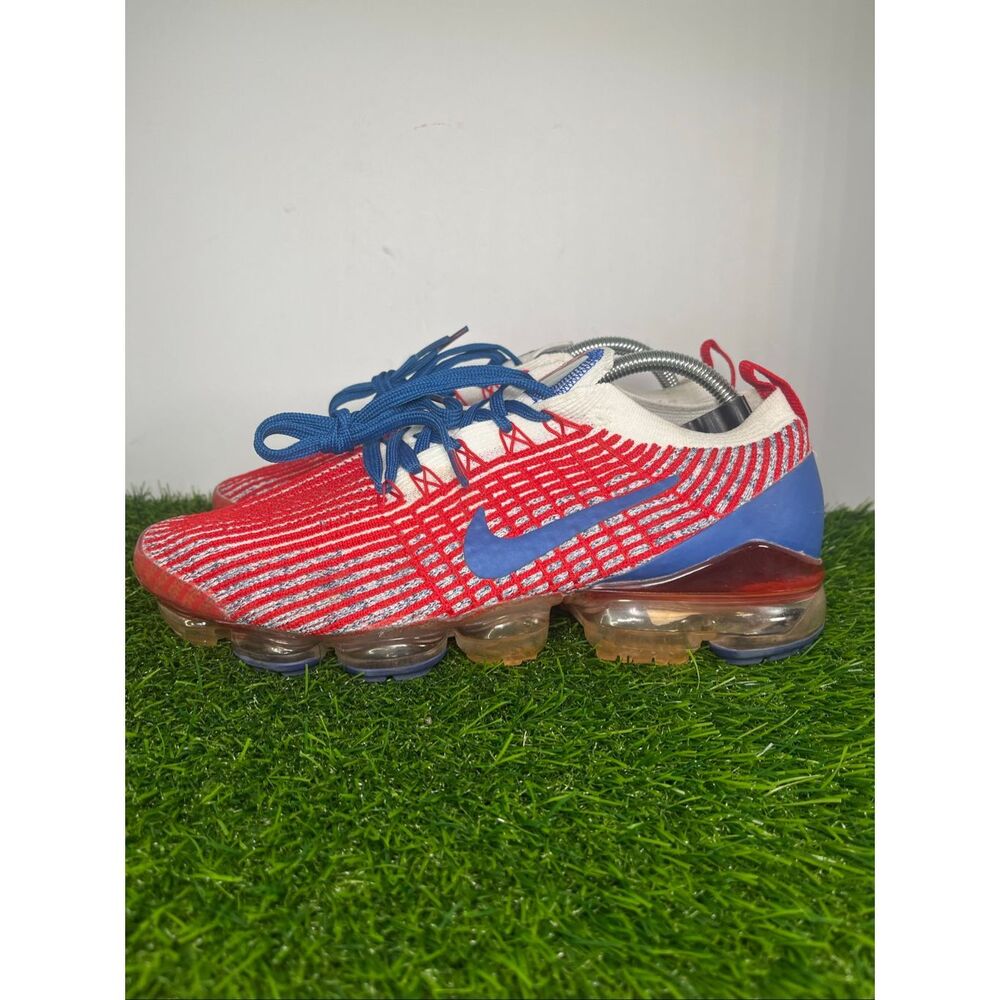 Nike Air VaporMax Flyknit 3 USA Red White Blue Men’s Size 10 CW5585-100